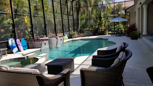 Outdoor pool - Mansion Getaway - Sleeps 24 (Bradenton)