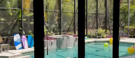 Comfort House, Multiple Bedrooms, Private Pool, Pool View | View from room