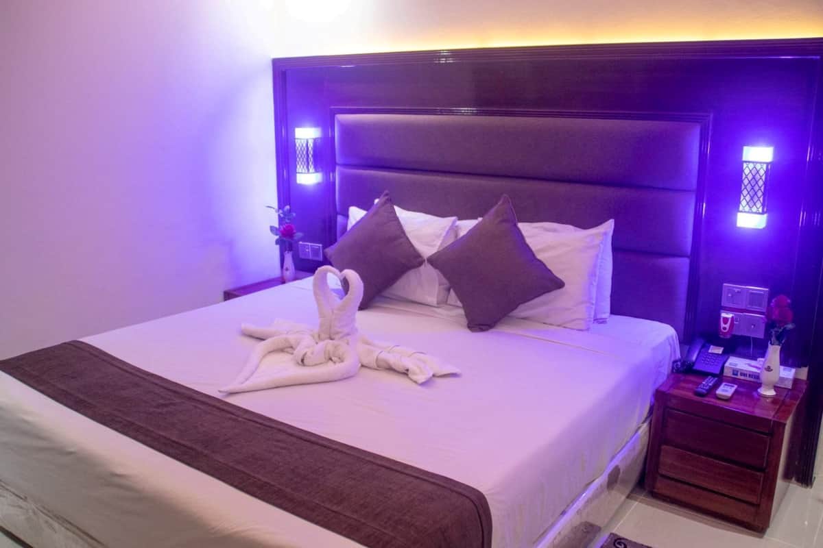 1 habitación, ropa de cama de alta calidad y colchones Select Comfort
