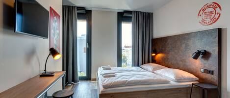 Dobbeltrom for 1 person | Skrivebord, lydisolert, wi-fi (inkludert) og sengetøy