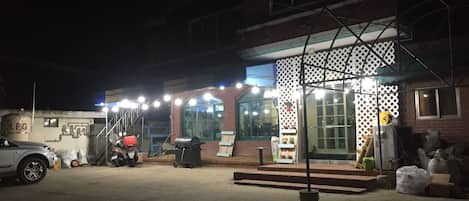 Front of property – evening/night