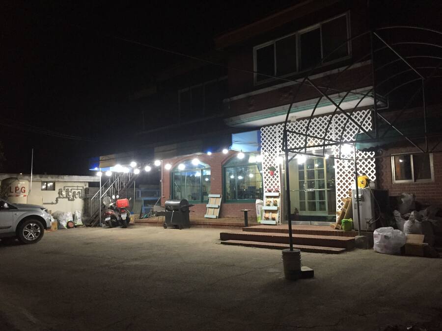 Front of property - evening/night