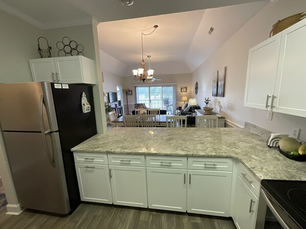 Condo, 2 Bedrooms | Private kitchen | Fridge, microwave, oven, dishwasher - 4737 Wild Iris Drive Magnolia Place 2 Bedroom Condo by RedAwning (Myrtle Beach)