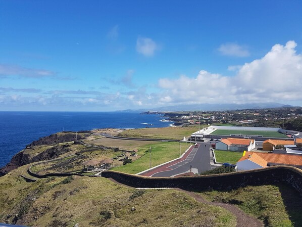 Aerial view - 🌊Seaside Azores Villa 🏡with natural pool, terrace & barbecue (Ponta Delgada, Açores, Portugal)