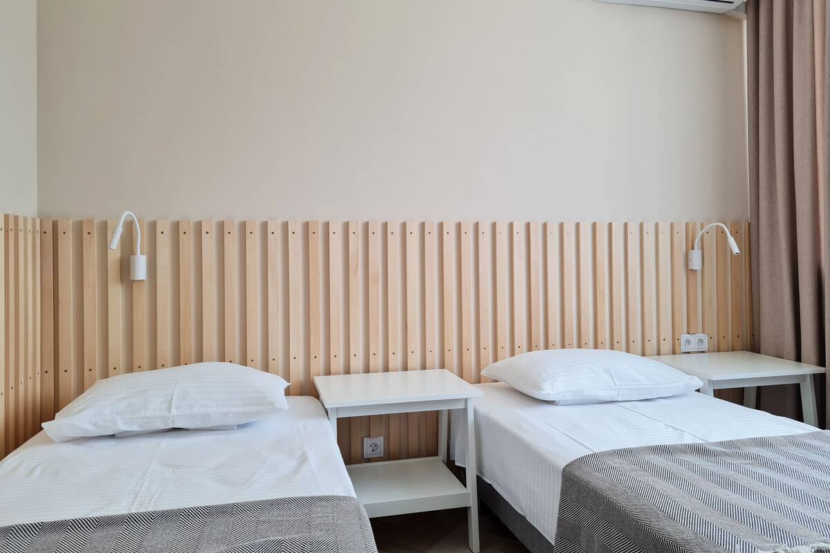 1 makuuhuone, silitysrauta/-lauta, ilmainen Wi-Fi, vuodevaatteet