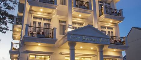 Front of property – evening/night