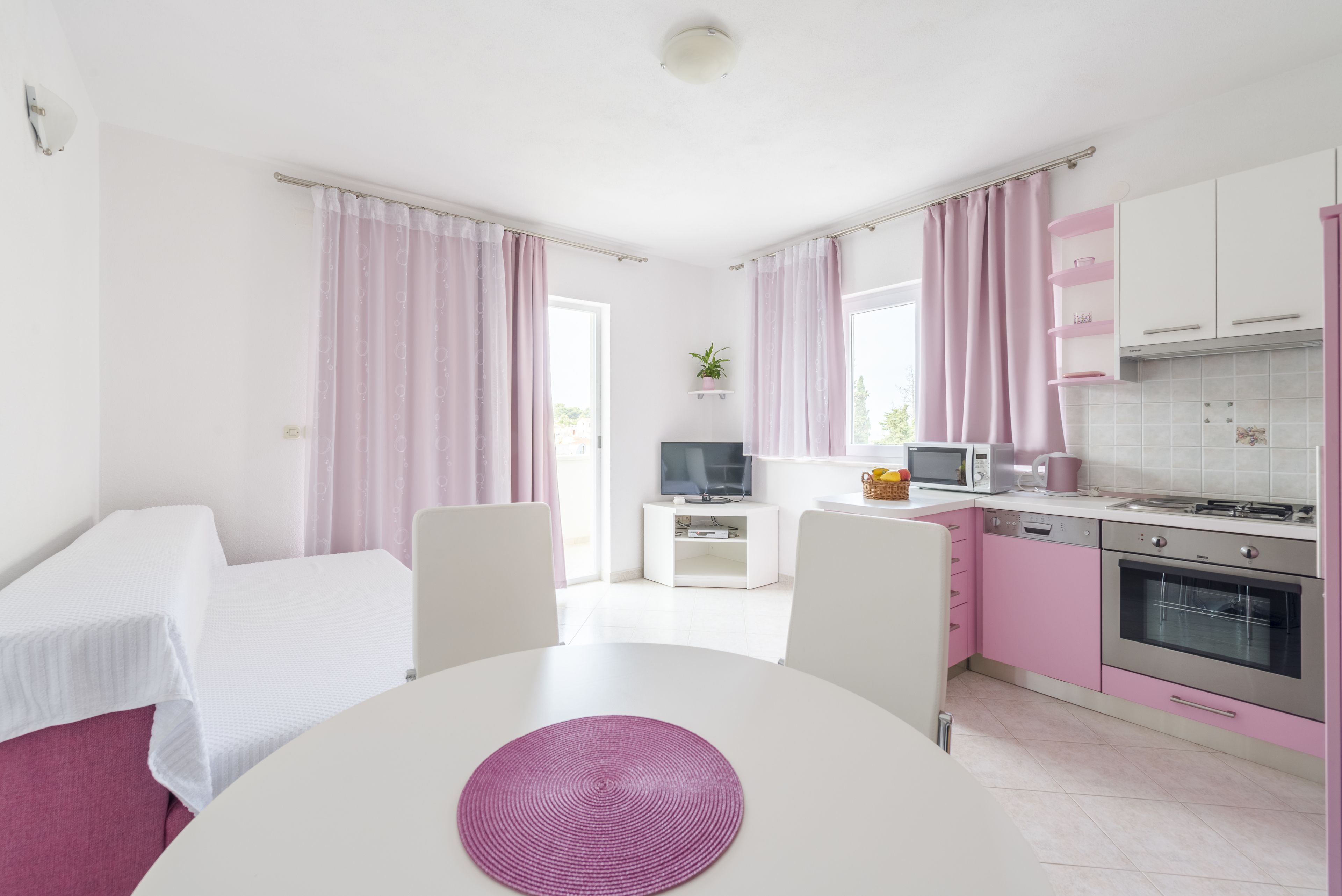 Apartment, 1 Schlafzimmer, Meerblick | Wohnbereich