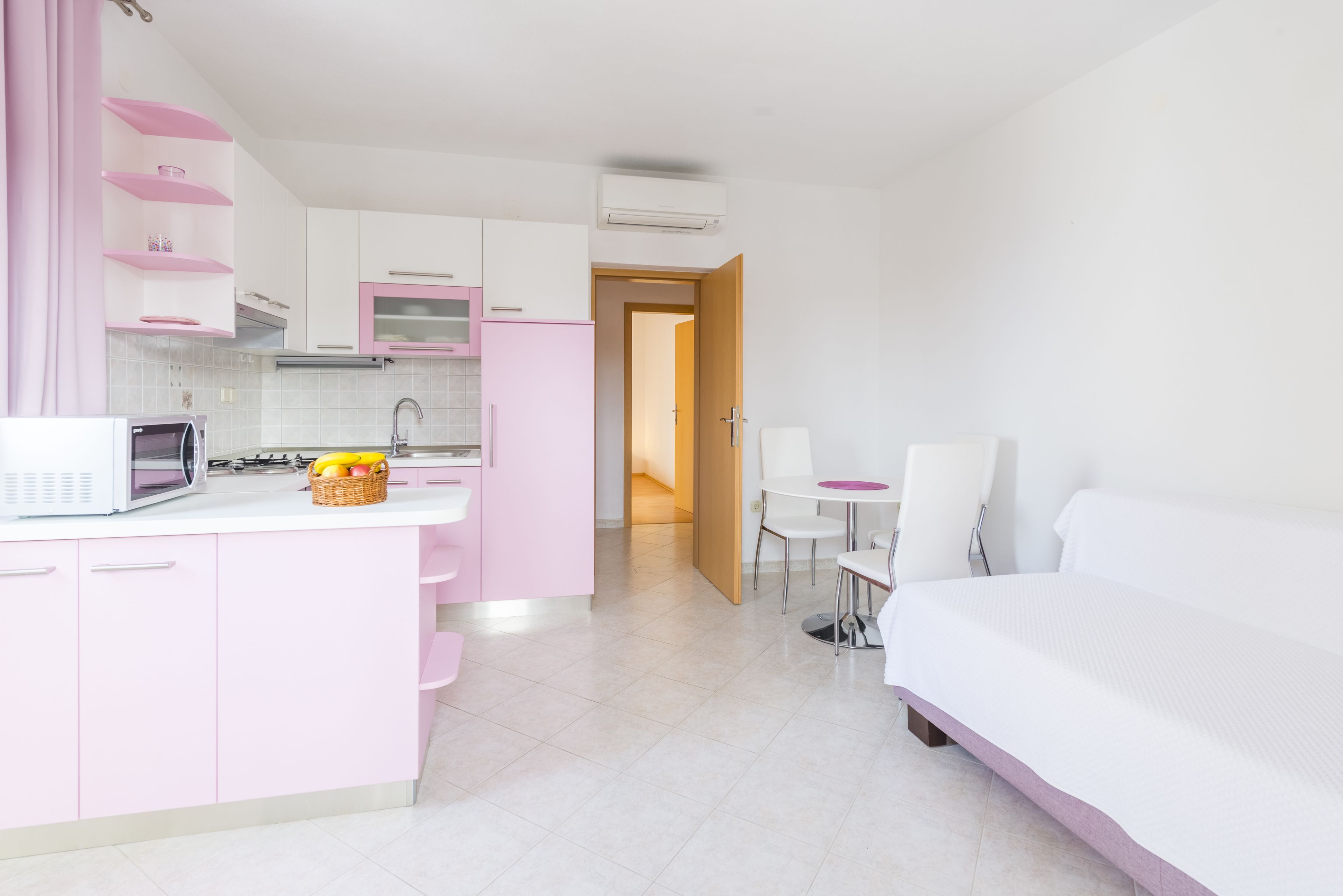 Apartment, 1 Bedroom, Sea View | Living area | Flat-screen TV