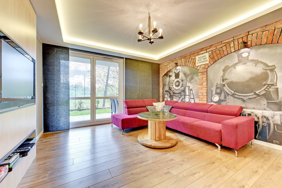 City Apartment, 2 Bedrooms (Uno 1) | Living room | Flat-screen TV, pay movies