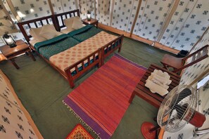 Luxury Tent, 1 Bedroom, Smoking, Resort View | Desk, rollaway beds