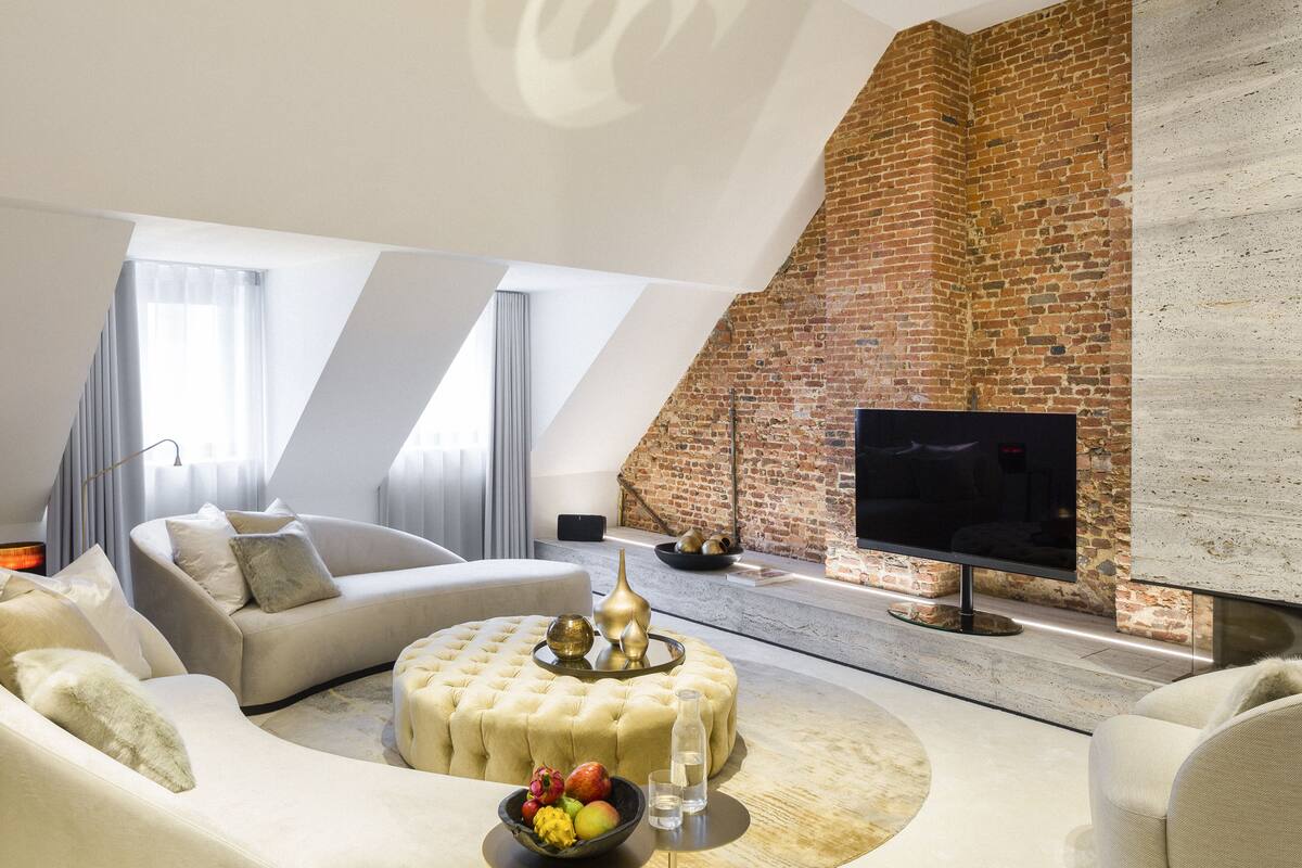 Suite – president, 1 kingsize-seng (Suite 8) | 1 soverom, safe på rommet, skrivebord og blendingsgardiner