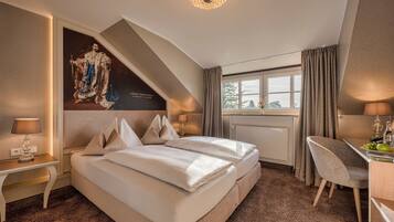 Premium-Doppelzimmer | Allergikerbettwaren, individuell dekoriert, individuell eingerichtet