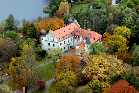 Luftbilde. Zamek Tuczno
