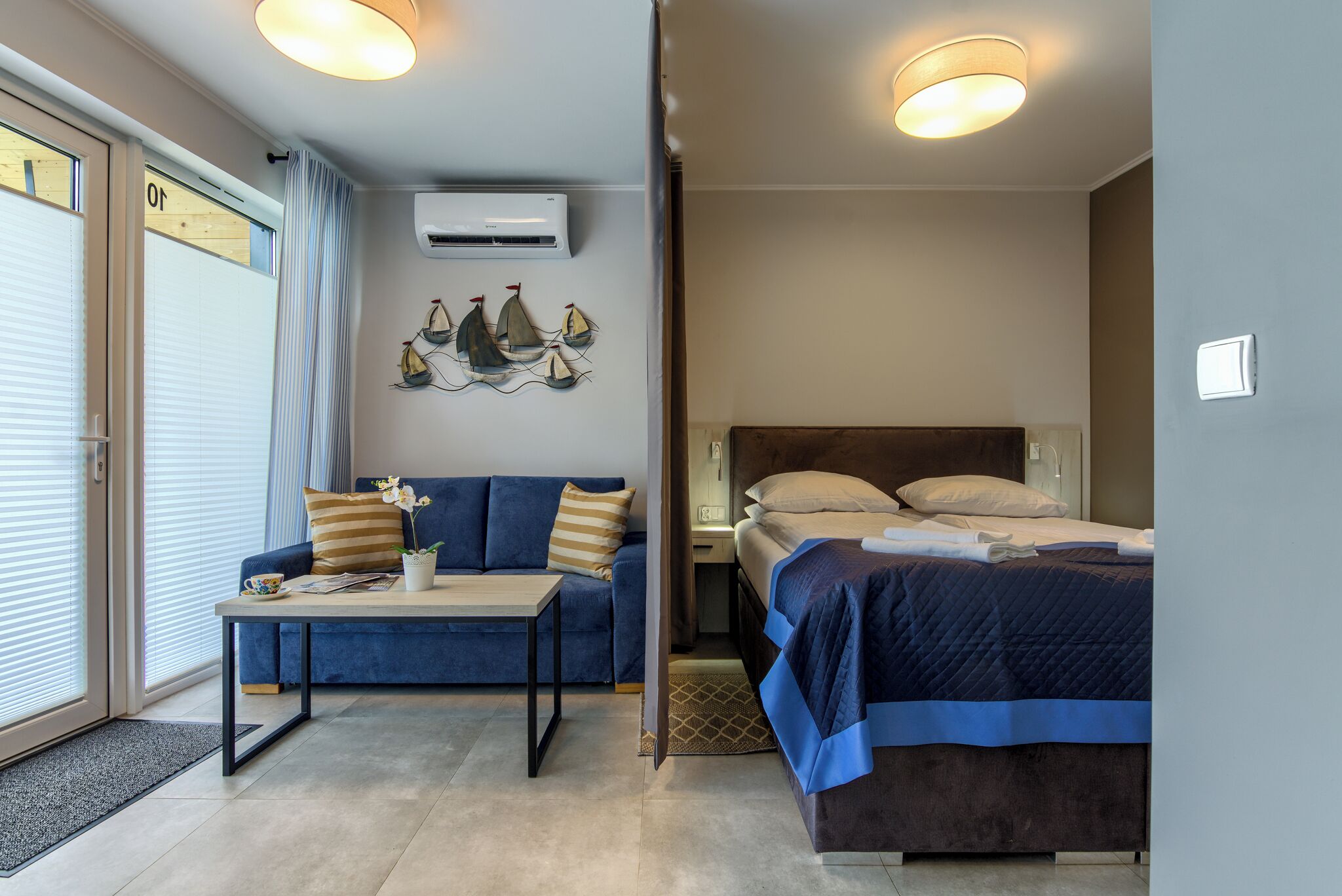 Comfort-Ferienhütte | 2 Schlafzimmer, hochwertige Bettwaren, Zimmersafe, Schreibtisch