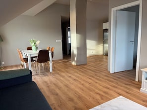 Living area - Hvammur Apartments (Höfn)