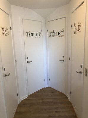 Shower, hair dryer, towels - Birkelygaard Bed & Breakfast (Millinge)