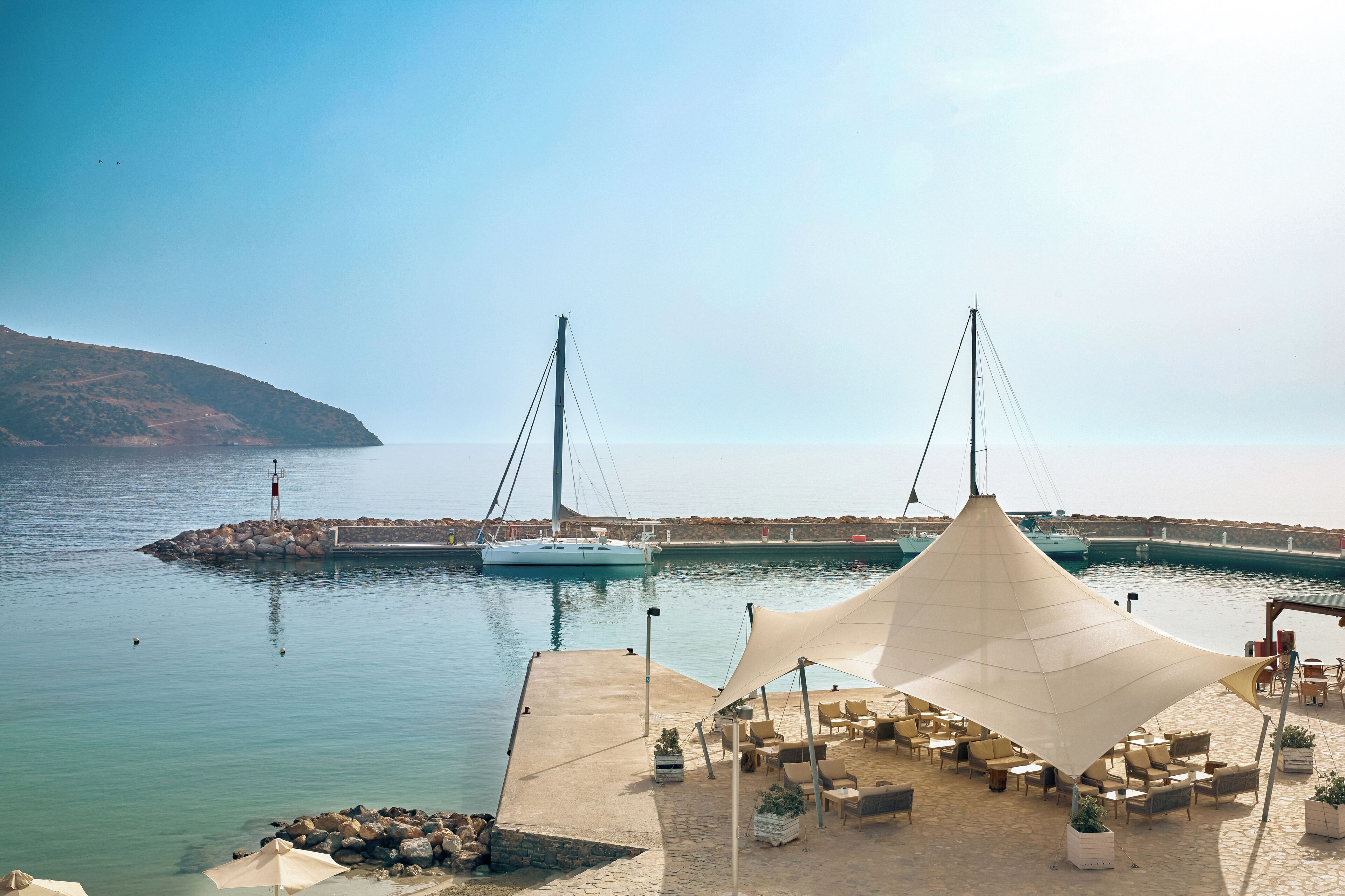 Uitzicht op strand/zee