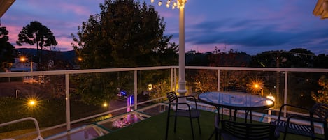 Vue depuis lâhĂ©bergement
