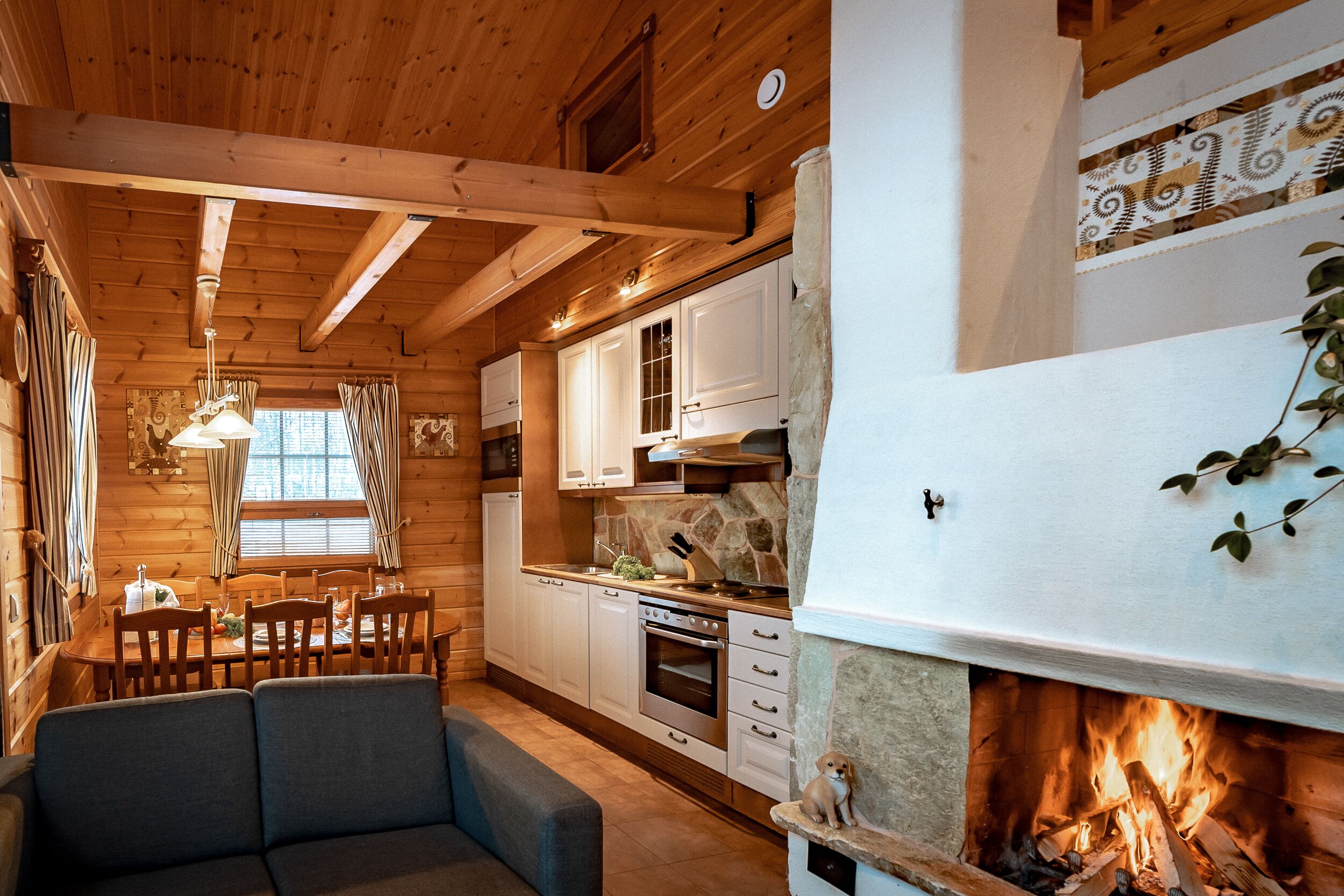 Villa, Sauna | Living area | 32-inch flat-screen TV with satellite channels, TV, DVD player
