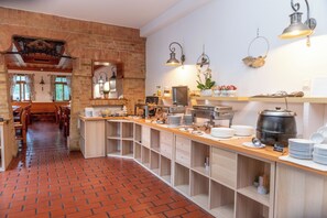 Daily buffet breakfast (EUR 10 per person)