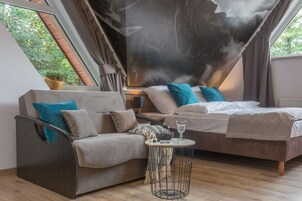 1 habitación, decoración personalizada y sistema de insonorización 