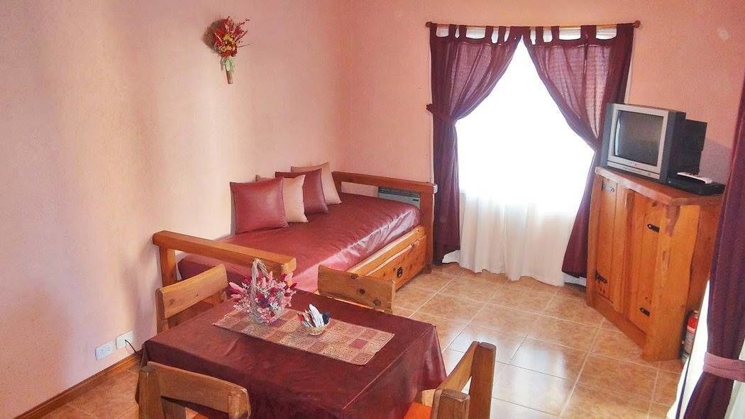 Cabin, 1 Double Bed, Private Bathroom | Living area | TV