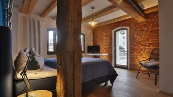 Deluxe-Apartment (Sternwitten) | 1 Schlafzimmer, laptopgeeigneter Arbeitsplatz, schallisolierte Zimmer