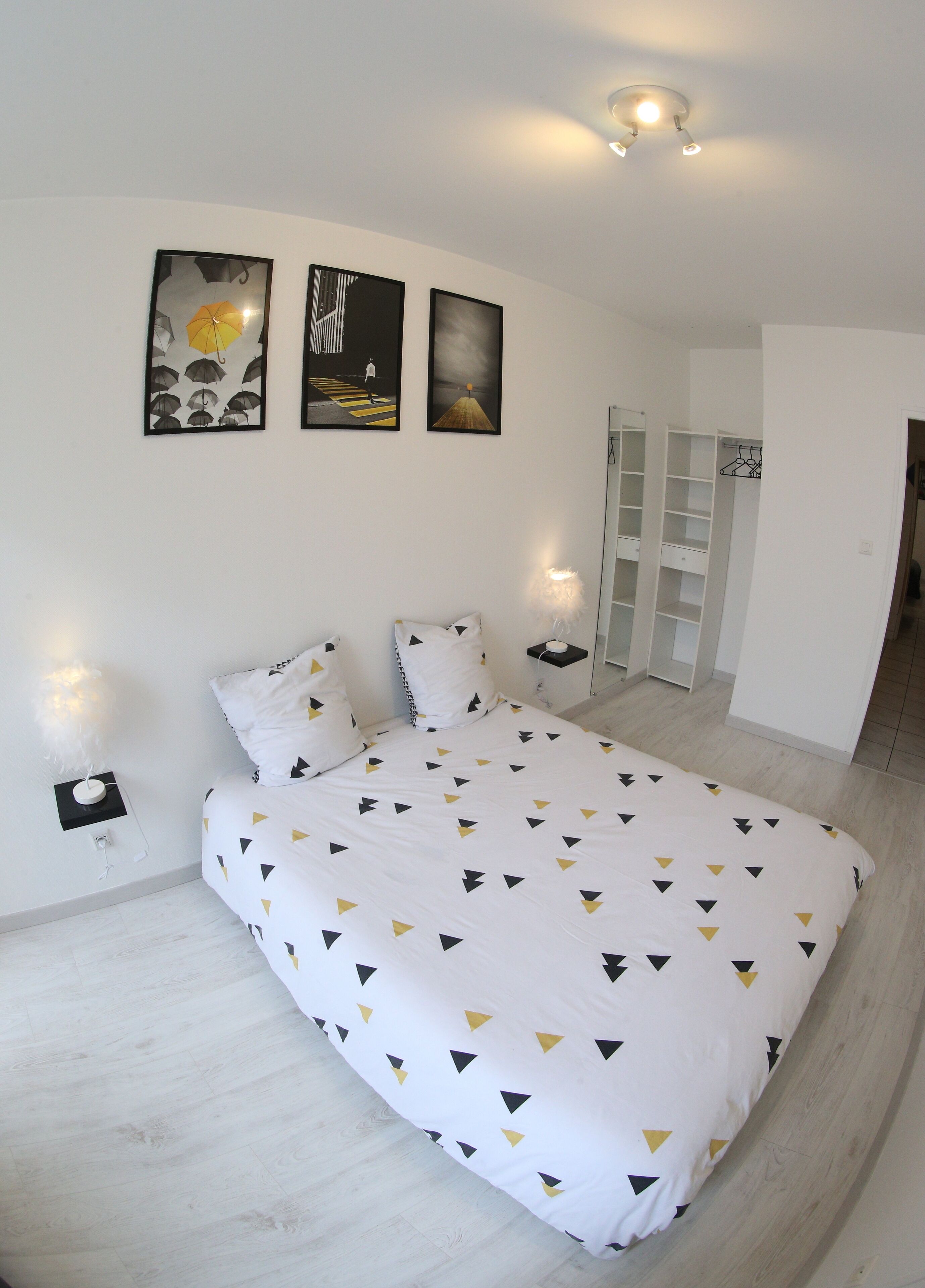 2 habitaciones, wifi gratis y ropa de cama 