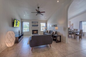 Smart TV, fireplace, offices