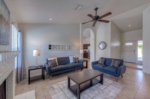 Smart TV, fireplace, offices