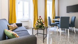 Apartment (60m2) | Living room | LCD TV - Apartamentos Lungomare (Naples)