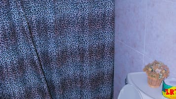 Ensemble douche/baignoire, baignoire Ă  jets, serviettes fournies