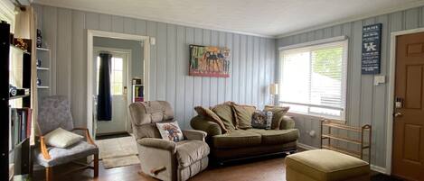 Televisión, chimenea