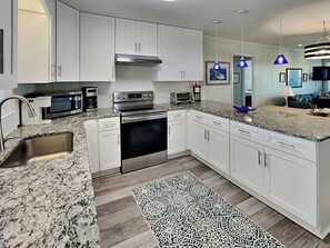 Fridge, microwave, oven, stovetop - Sellers | Canal Front + Pet Friendly! (Topsail Beach)