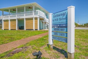 Exterior - Anchors Away ~ Gulf View with Private Pool, Golf Cart & Fire Pit (Panama City Beach)
