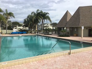 A heated pool