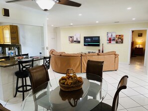 Exclusive Suite, 2 Bedrooms, Private Pool, Poolside | Living area | Flat-screen TV