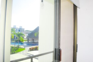 Villa Confort, 2 habitaciones, patio | Vistas desde la habitación