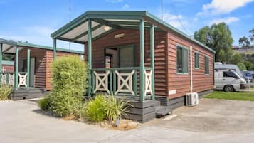 Standard Two Bedroom Family Cabin, sleeps 5 | Terrace/patio