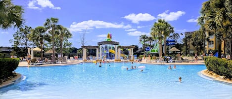 屋外プール、温水プール