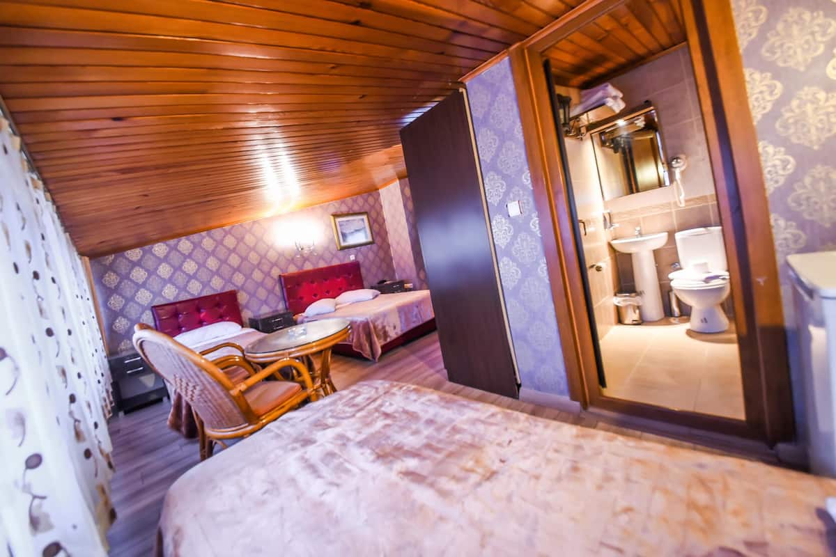 Premium bedding, desk, iron/ironing board, free WiFi
