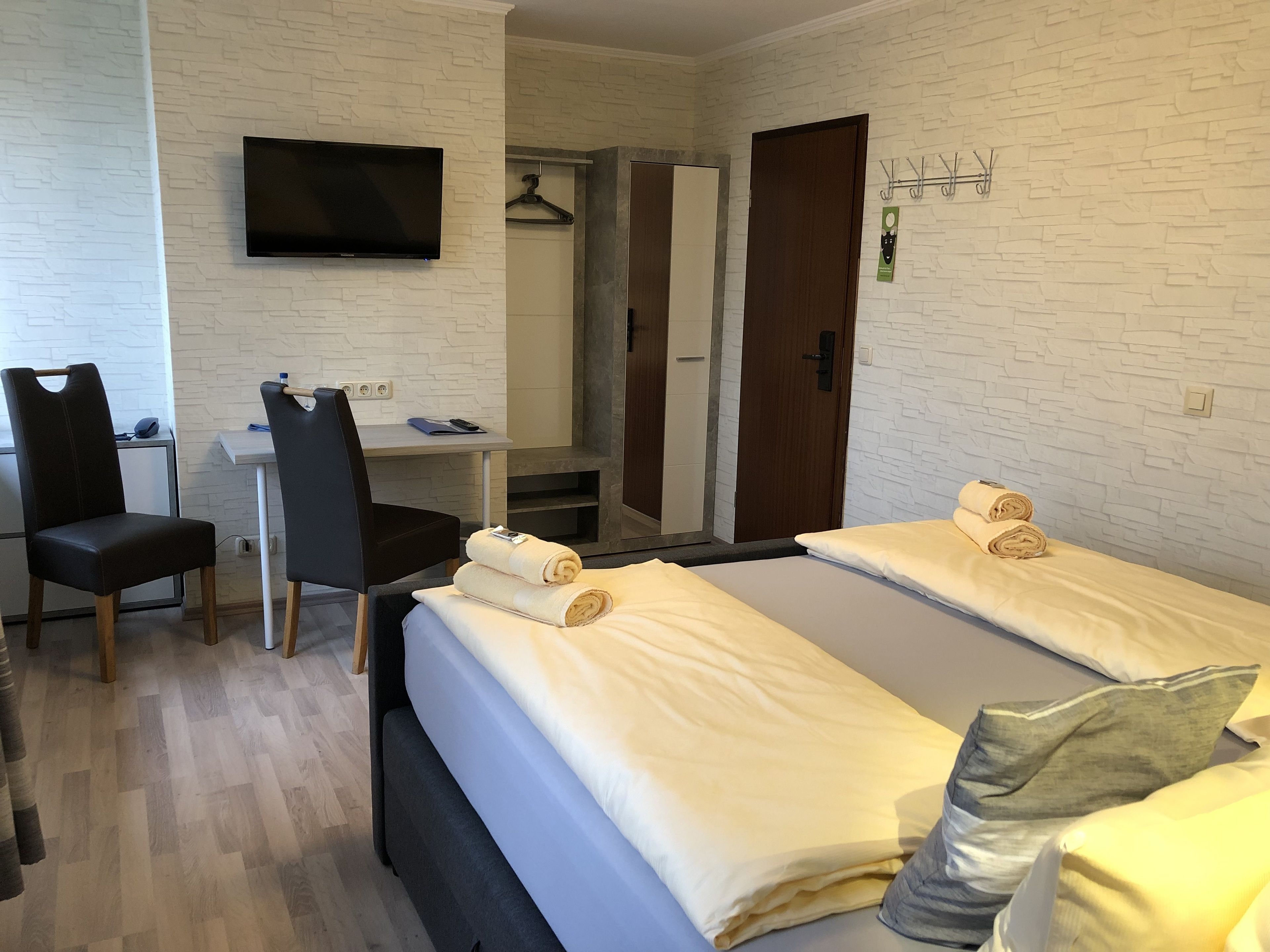 standard double or twin room (free public transport ticket) | hypo-allergenic bedding, desk, blackout curtains, soundproofing