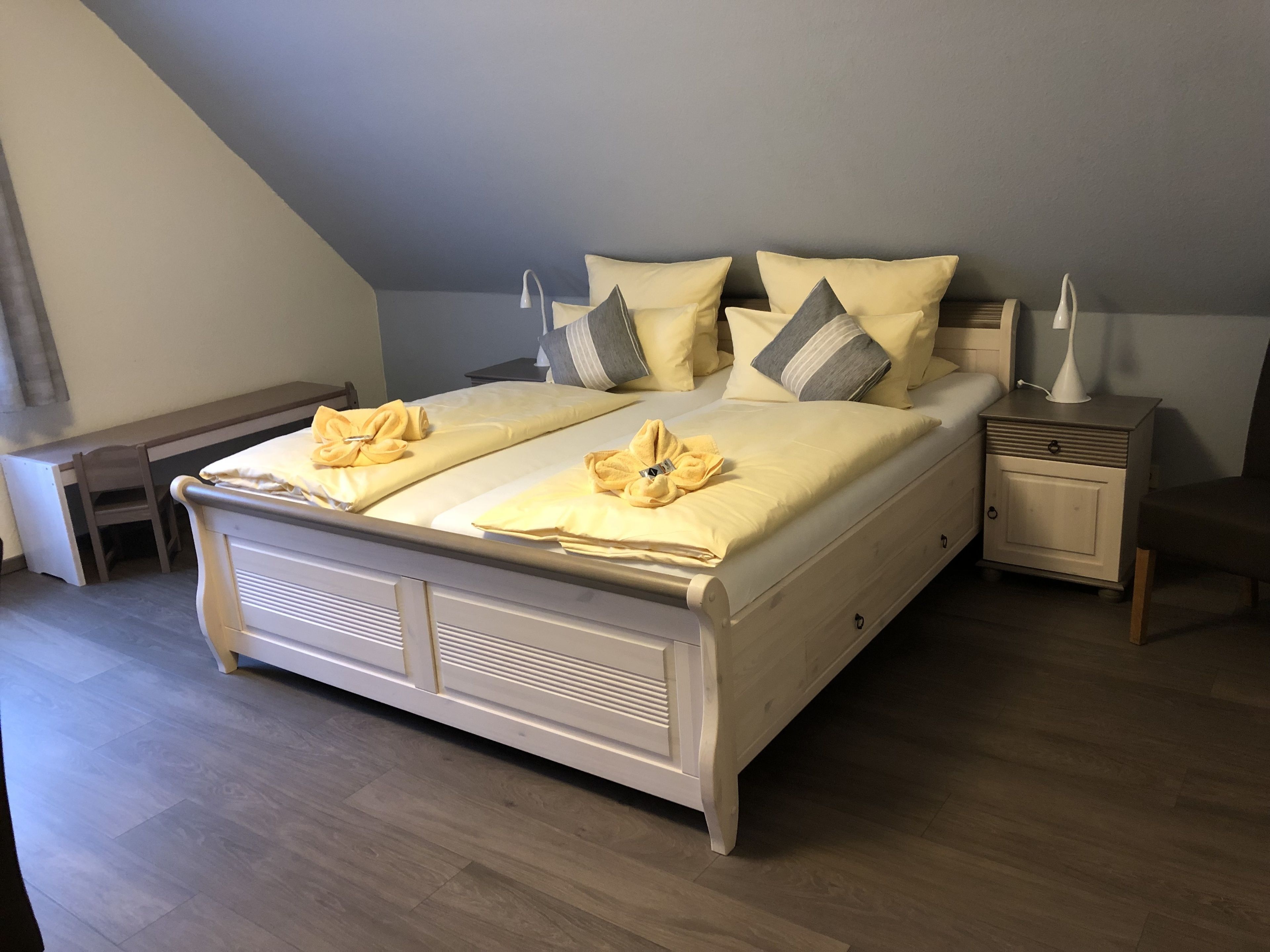 standard double or twin room (free public transport ticket) | hypo-allergenic bedding, desk, blackout curtains, soundproofing