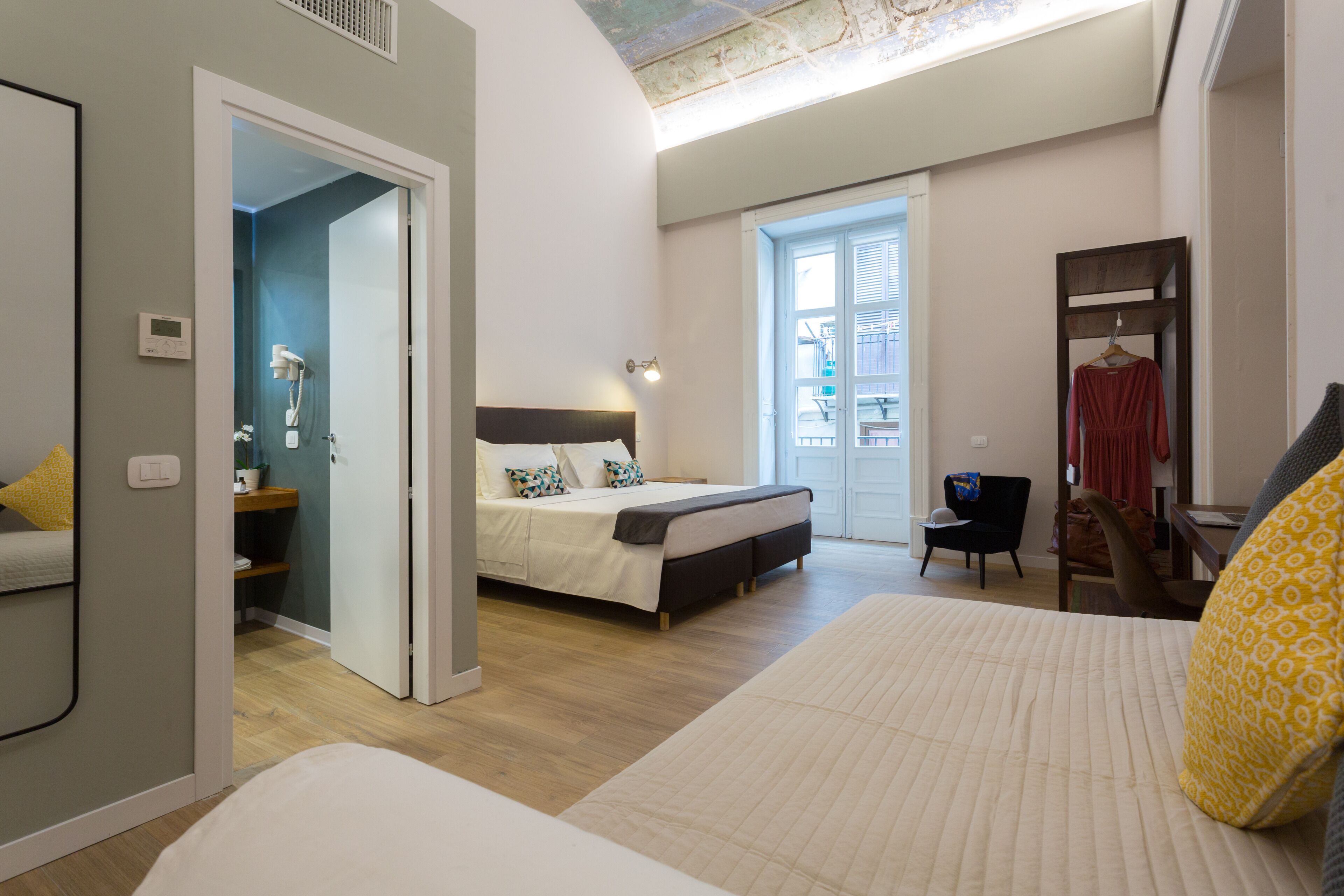 Family Triple Room, Non Smoking, Balcony | Egyptian cotton sheets, premium bedding, down comforters, pillowtop beds