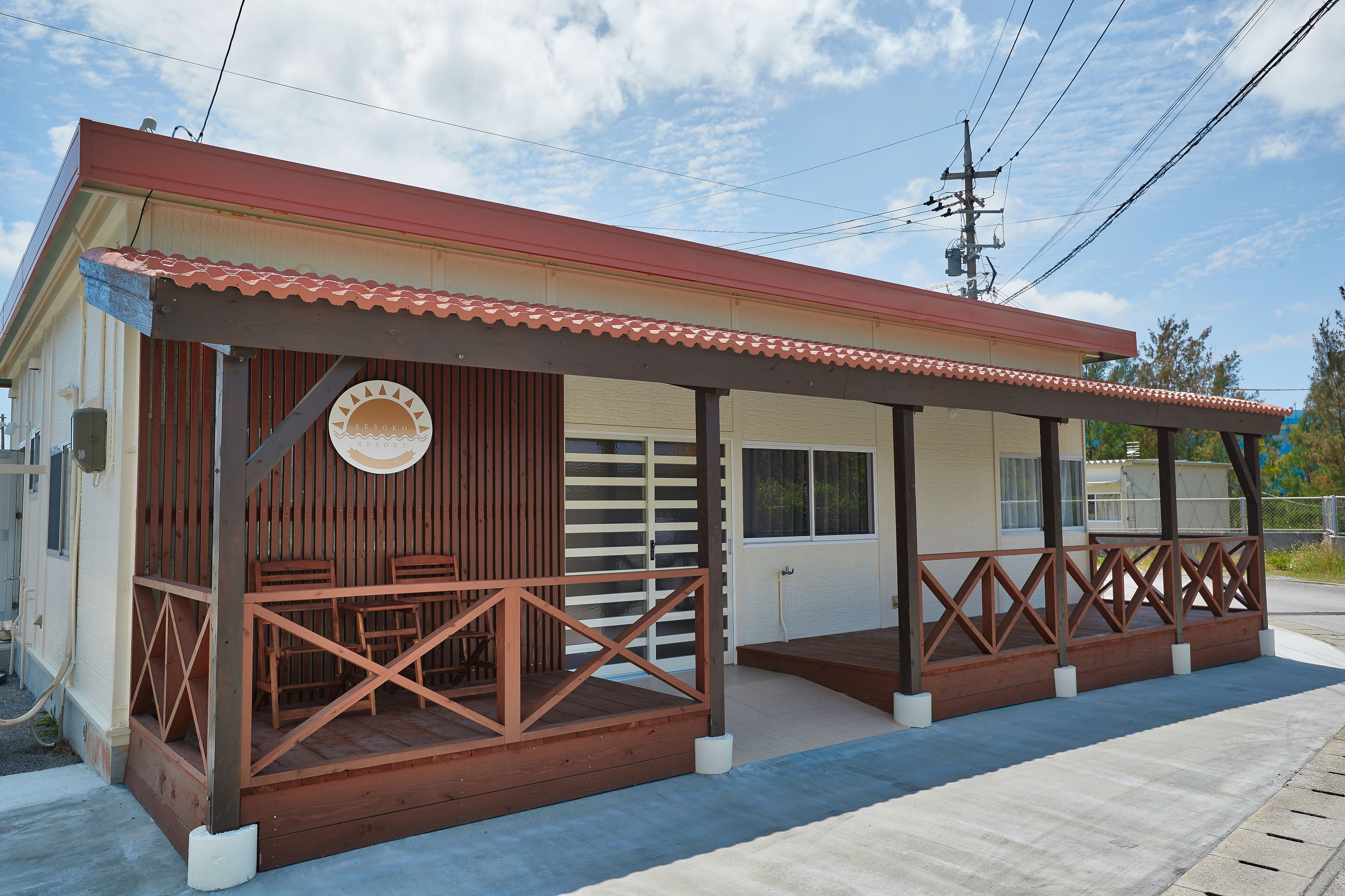 Façade de l’hébergement