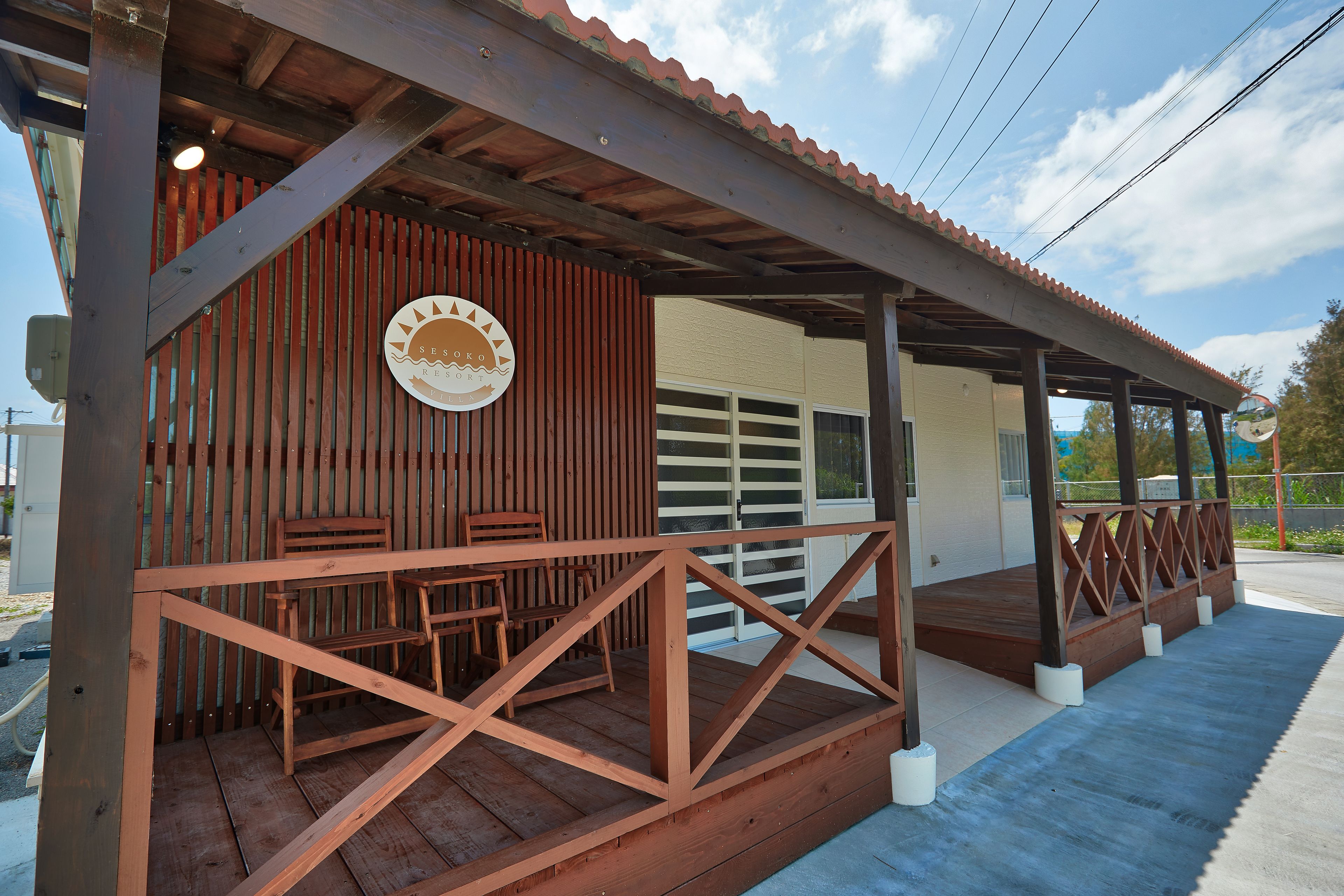 Voorkant van accommodatie