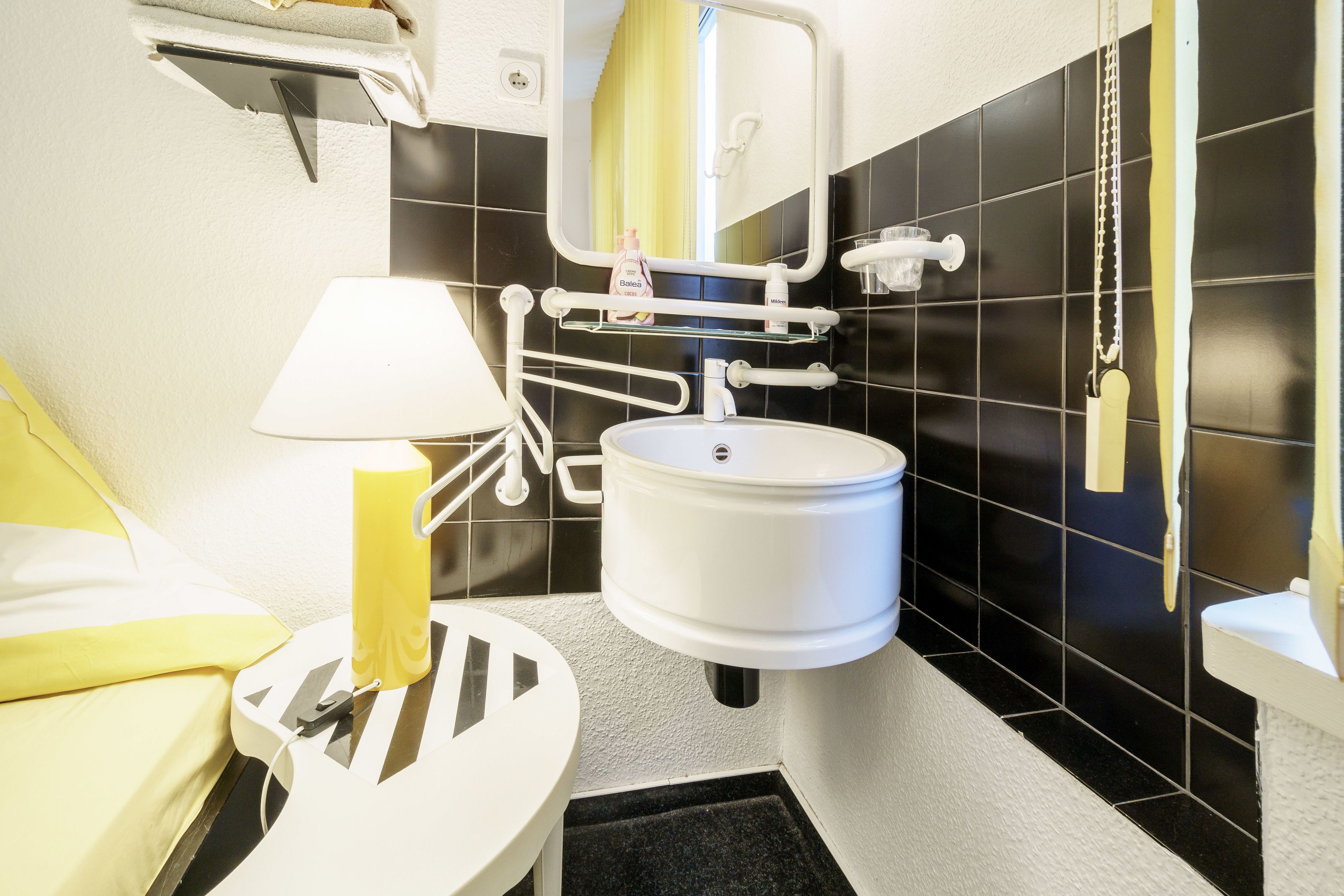 double room, shared bathroom | bathroom sink