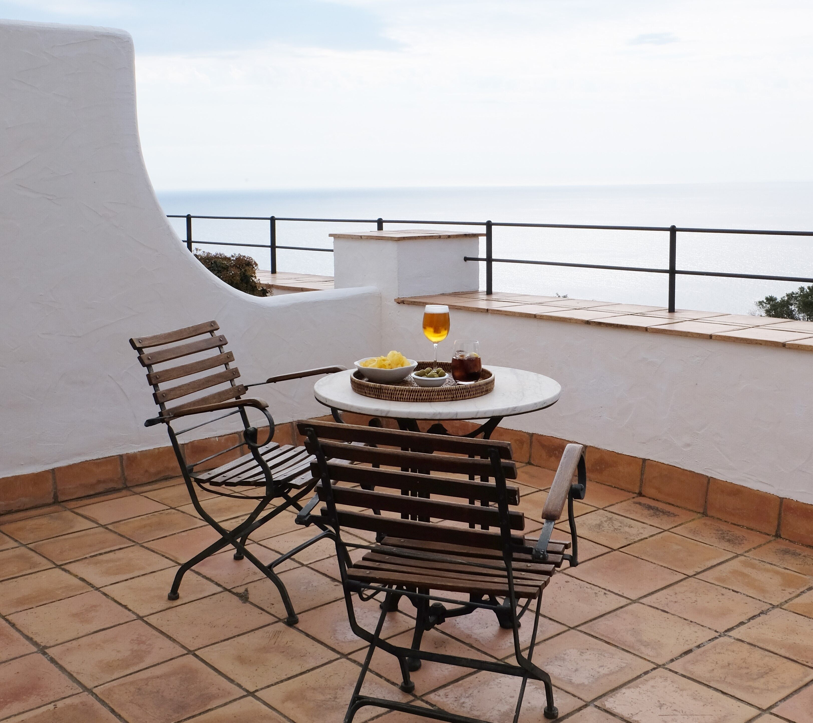 double room, terrace, sea view | terrace/patio