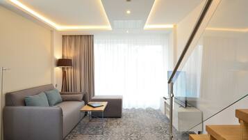 Dupleks Deluks, pemandangan pantai | Pemandangan dari kamar