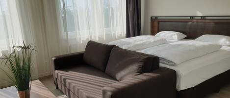 1 chambre, literie de qualité, coffre-fort pour ordinateur portable